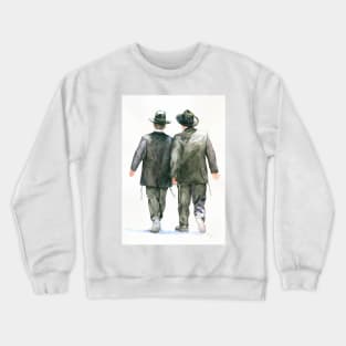 Conversation walking in Jerusalem (ובלכתך בדרך) Crewneck Sweatshirt